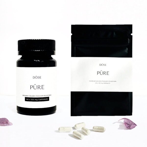 Dosis PURE Golden Teacher Microdose Psilocybin-Kapseln (25 oder 60 Kapseln)
